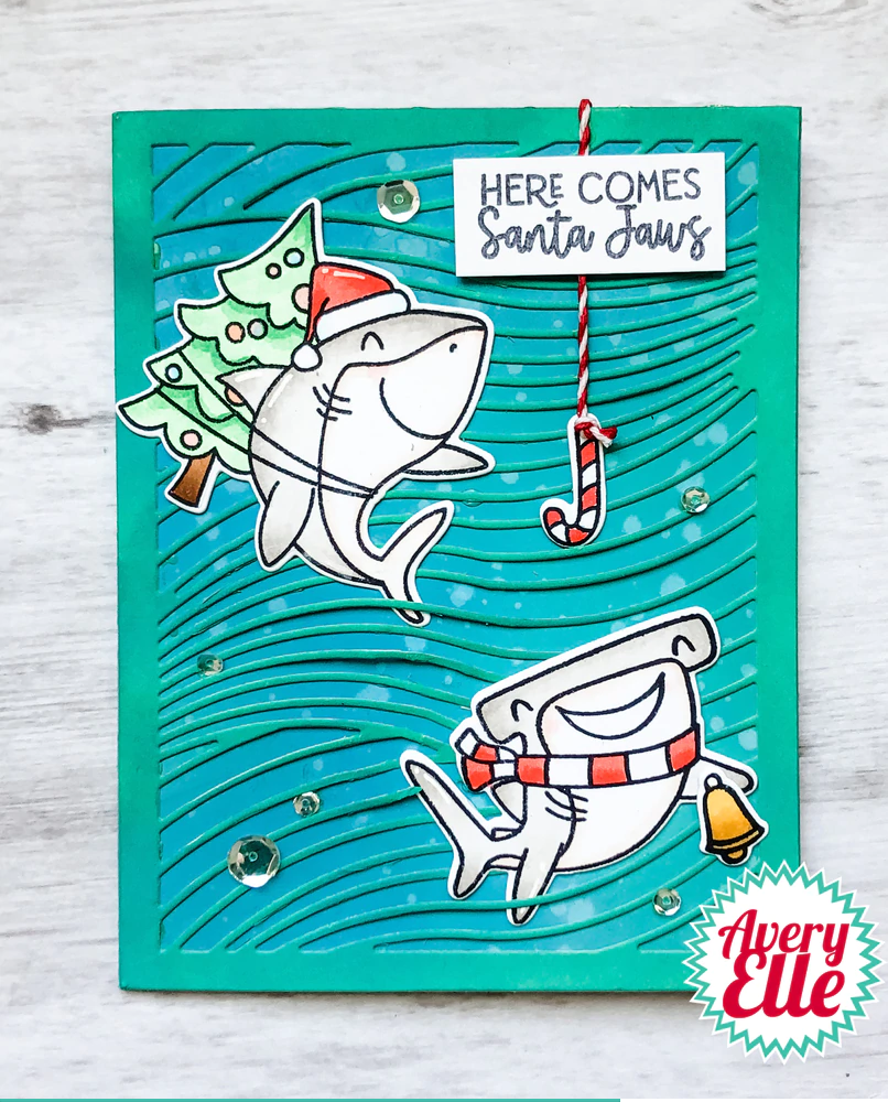 ST-20-31 Santa Jaws - Sellos transparentes - Imagen 6