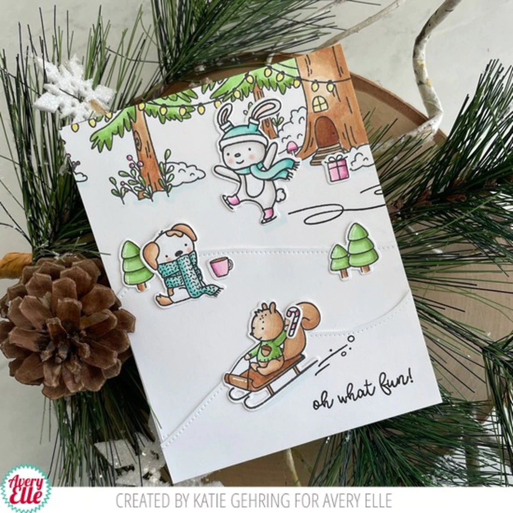 ST-20-34 Winter Friends - Sellos transparentes - Imagen 5