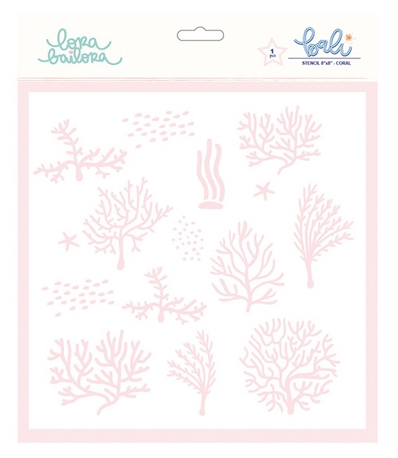 HLB0009 - Lora Bailora - Coral 20x20cm