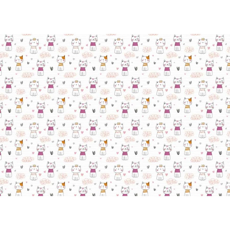 pfy-3513 - Paper for you - Happy Kitten - Lino Decorado 70x50 - Imagen 2