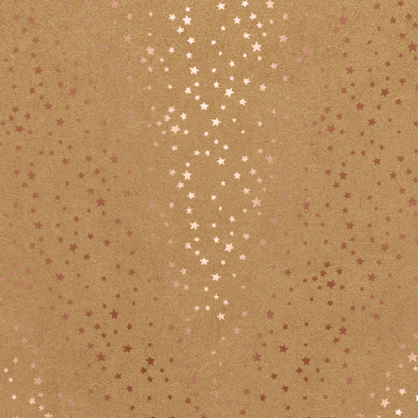 p-083-cf - Papelmanía - Cartulina Foil Kraft Estrella Oro Rosa