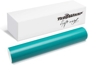 TECKWRAP6 - Verde Sirena Brillante – 30x30cm – Vinilo adhesivo permanente para manualidades