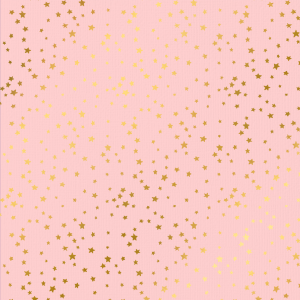 p-090-cf - Papelmanía Cartulina Estrella Rosa foil Dorado