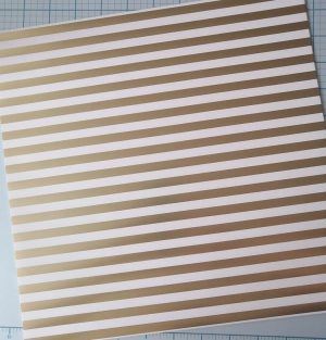 p-001-cf Cartulina Rayas Blanca foil Dorado - Papelmanía