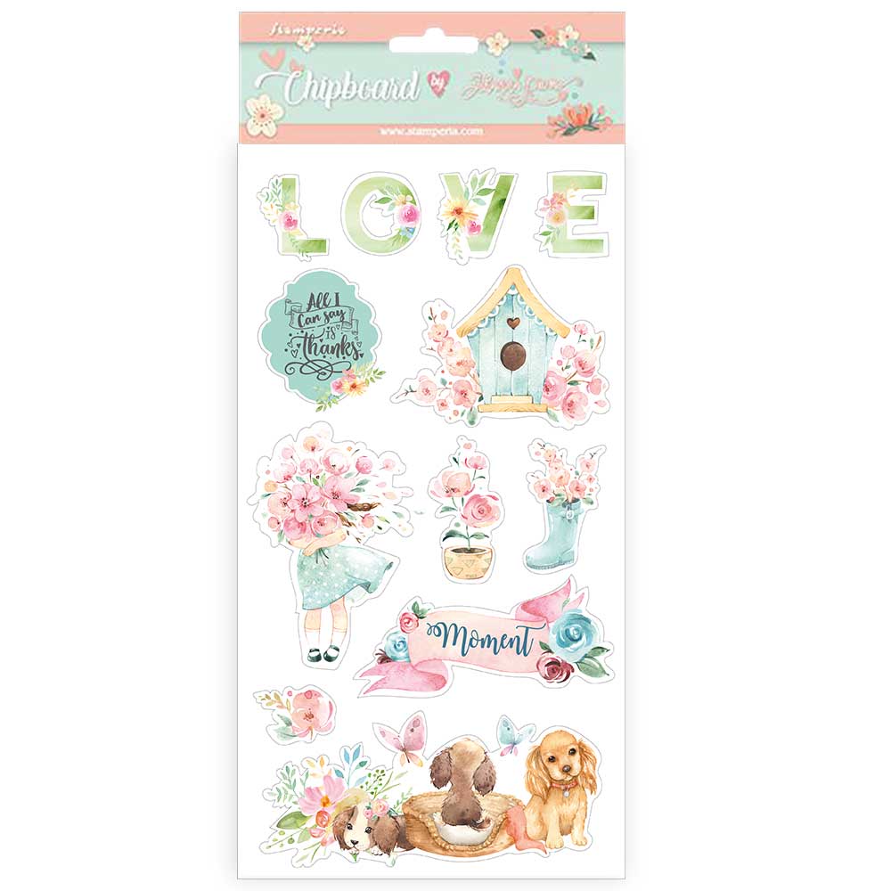 Dflcb19 - Johanna Rivero - Chipboard: Circulo De Amor