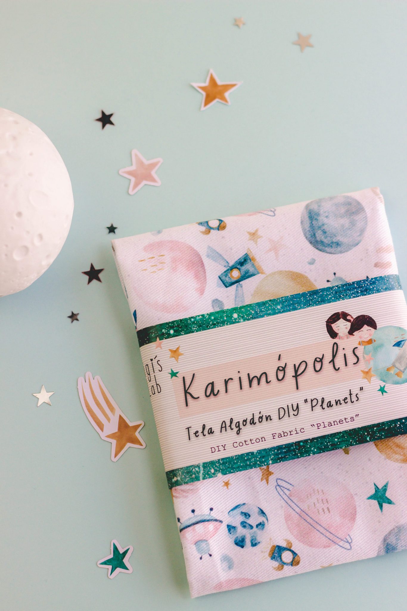 Tg005 - GigiLab -Tela Algodón DIY Karimópolis- Planets