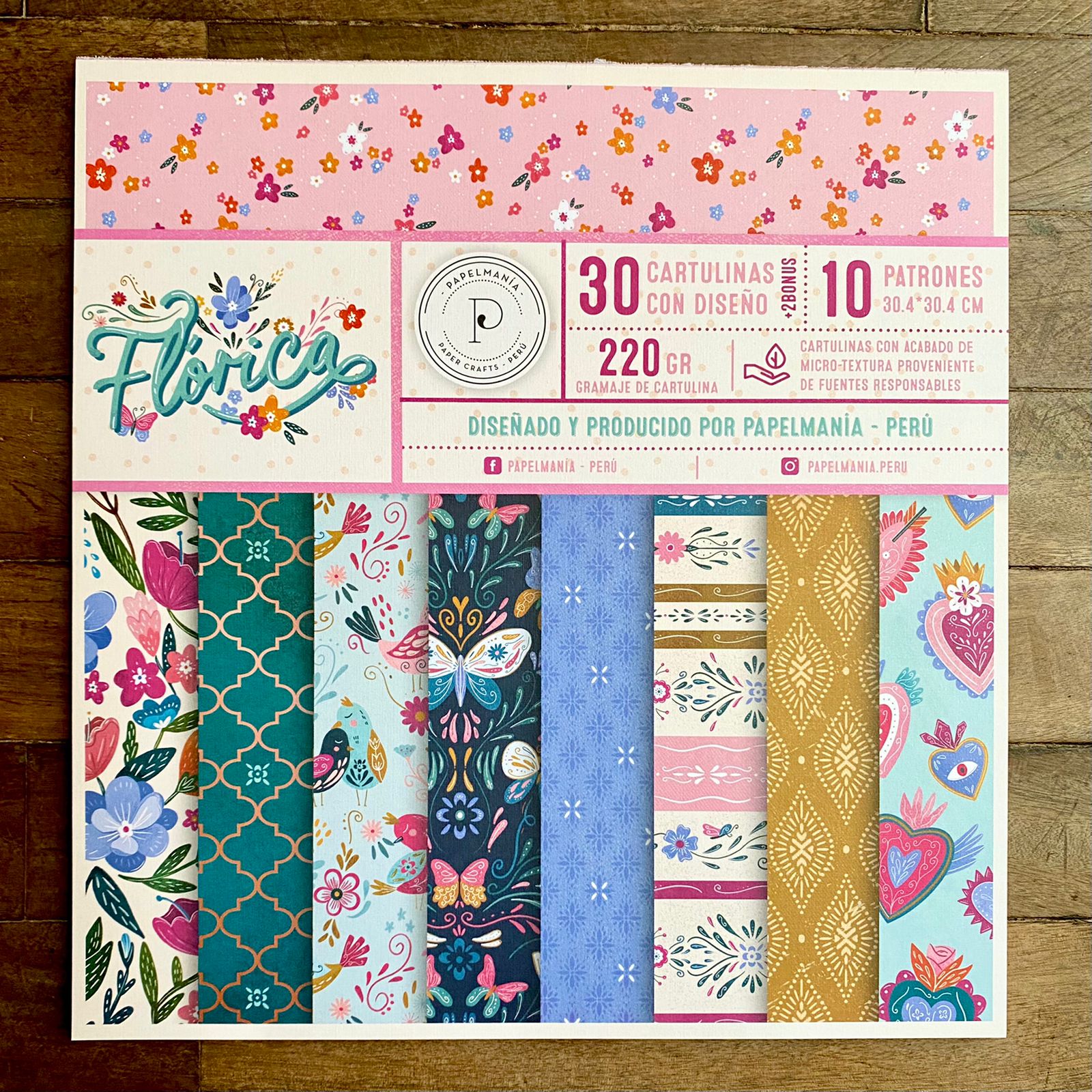 kit-Flórica-p Papelmanía - Block de cartulina Flórica - Imagen 2