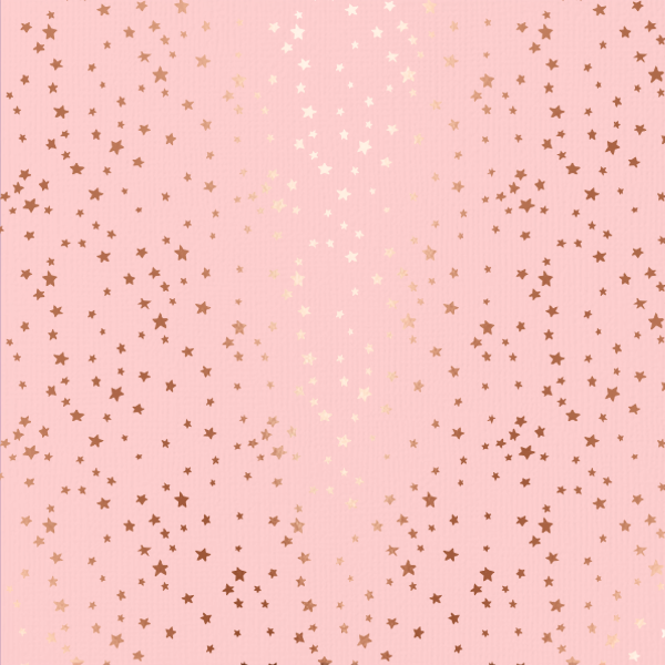 p-096-cf - Papelmanía Cartulina Salmon con estrellitas en foil oro rosa