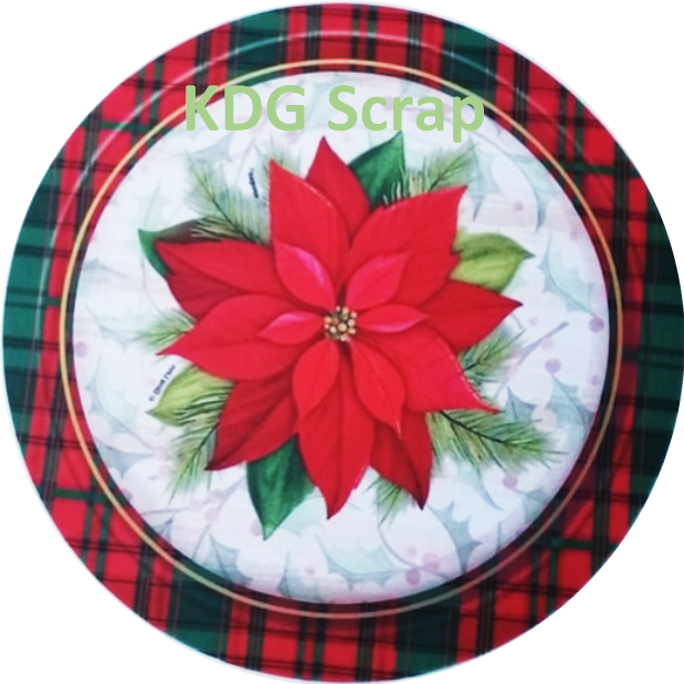 Sub-nav2 Tela impresa Plato Navideño 33cm