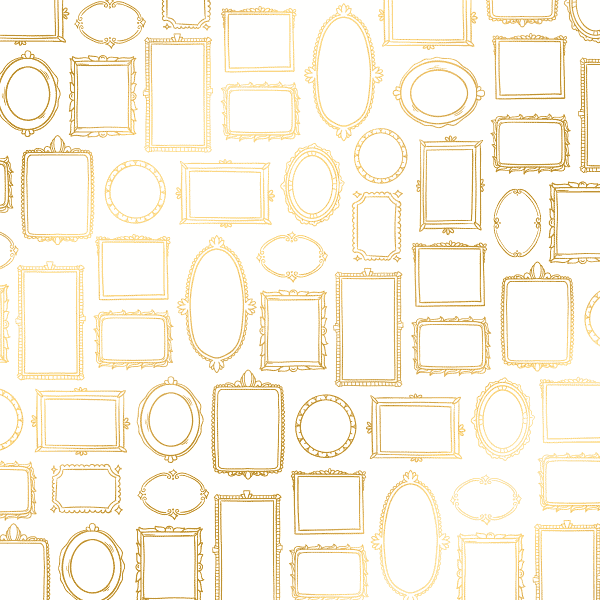 A19 - Papelmanía Acetato Marcos foil Dorado