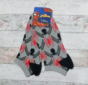 spi-14 Spiderman - Talonera gris arañas - Adulto