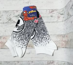 spi-16 Spiderman - Talonera blanco - Adulto