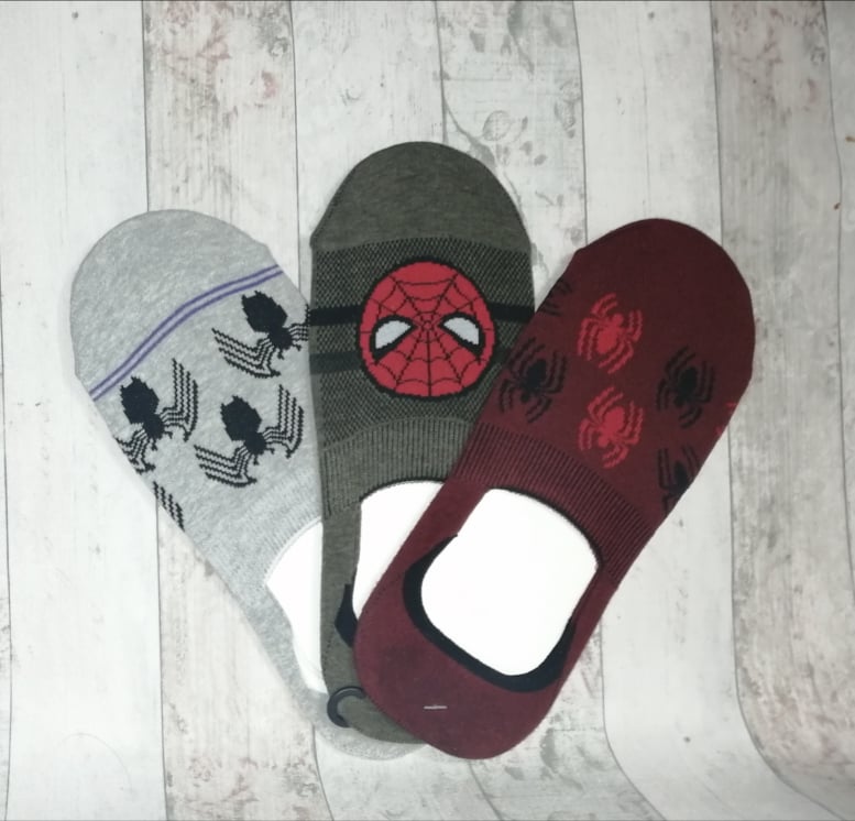 spi-28 Spiderman - pack1 guinda, verde, gris - Adulto