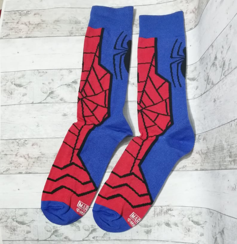 spi-19 Spiderman - Botas azul y rojo largas - Adulto