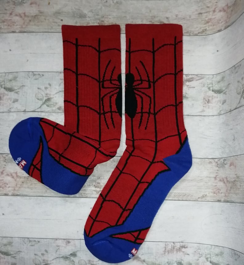 spi-23 Spiderman - botas araña afelpada (planta de pie)  largas - Adulto