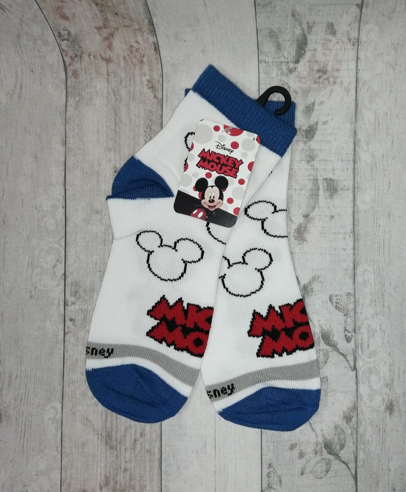 Mick-12	Mickey - Cabecita fondo blanco T5
