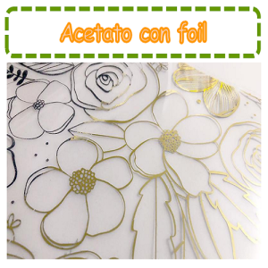 Acetato con foil / Decorado