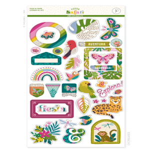 Chip-safari Papelmanía - Fiesta Safari - Chipboard