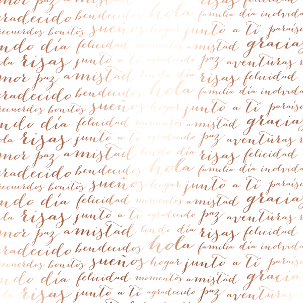 p-031-cf Cartulina Blanca letras en foil oro rosa - Papelmania