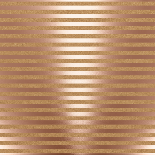 p-005-cf Cartulina Kraft con rayas en foil oro rosa - Papelmania