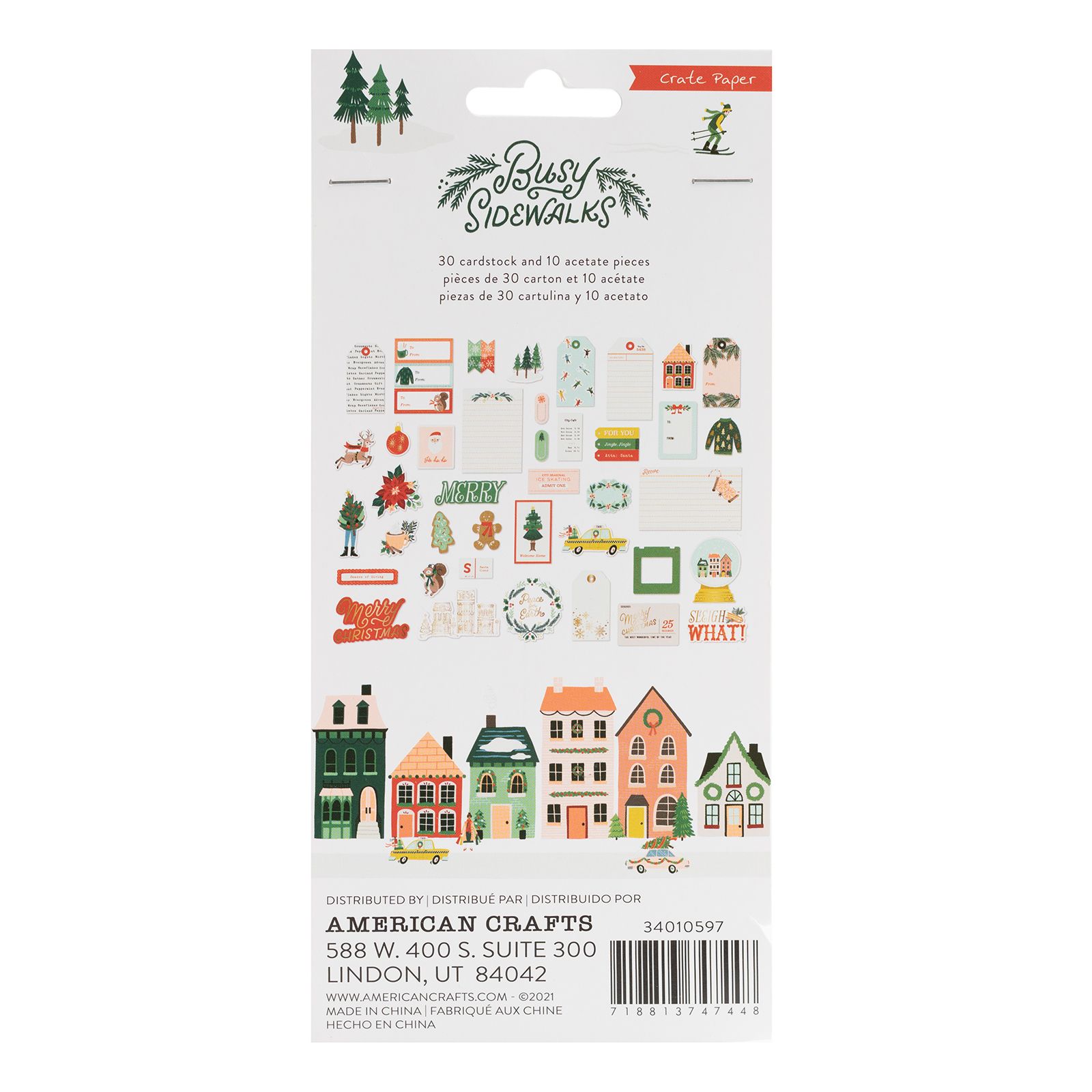 34010597 - Cartulina y vitela - Busy Sidewalks Ephemera Die-Cuts 40/Pkg - Imagen 3