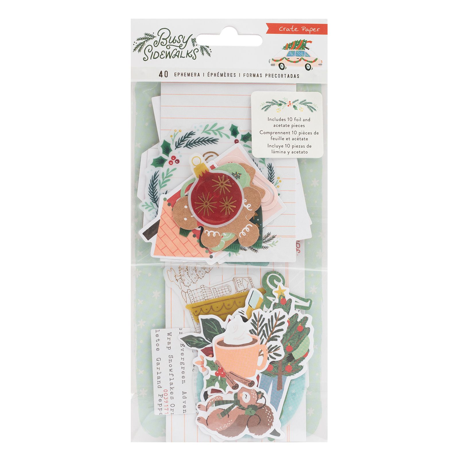 34010597 - Cartulina y vitela - Busy Sidewalks Ephemera Die-Cuts 40/Pkg