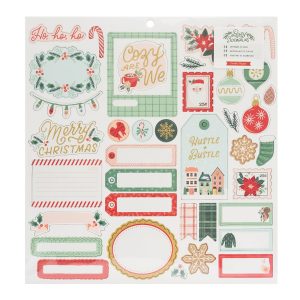 34010596 - Chipboard - Iconos y Frase - Aceras ocupadas 12"X12"