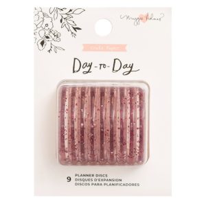 34002348 - Purpurina rosa - Discos de planificador Maggie Holmes 1.75" 9 x paquete
