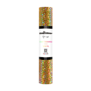 HTV-Holo-Oro Rollo de vinilo holográfico de transferencia de calor de 5 pies