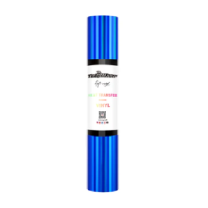 HTV-M Holo-Azul Rollo de vinilo Azul Zafiro de transferencia de calor metálico suave de 5 pies