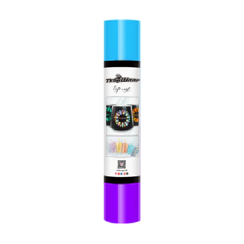 LA-CC-F08-5 Púrpura azul frío Vinilo adhesivo que cambia de color frío neón