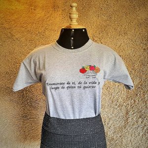 PF-03 Polo Frida Khalo Melange - Algodón Jersey 20/1 - Talla S/M