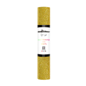 HTV-Glitter-Oro Vinilo de transferencia de calor con purpurina de 1,5 m