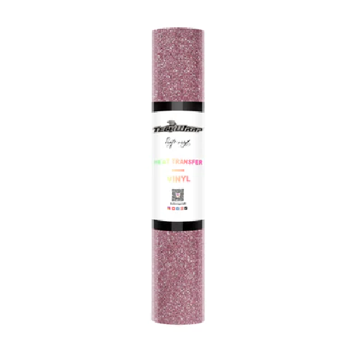 HTV-Glitter-RoseGold Vinilo de transferencia de calor con purpurina de 1,5 m