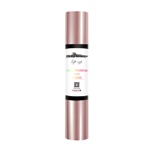 HTV-PU-oro rosa Rollo de vinilo de transferencia de calor de PU de 5 pies