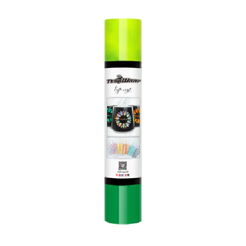 LA-CC-C05-5 Verde neón amarillo frío Vinilo adhesivo que cambia de color frío neón