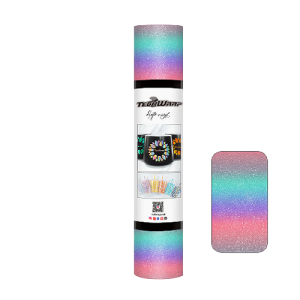 LA-RS07-5 ROSA CYAN Vinilo Adhesivo Rayas Arcoiris | Artesanía TeckWrap