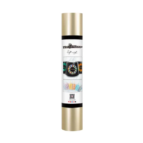 LA-VCH314-5 Dorado champagne Vinilo Adhesivo Cromo Satinado Metálico