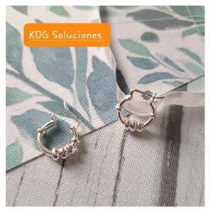 ag-a01 Argolla Donitas 1cm plata 950