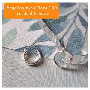 AG-1CM	Argolla tubo de plata 950 de 1cm de diámetro