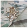 ag-an01	Anillo con centro de flor talla 9 Plata 950 - Imagen 2
