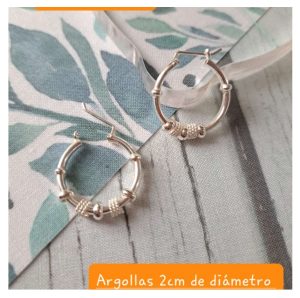ag-s03 Argolla Soguilla  2cm plata 950