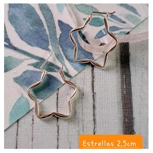 ag-e01 Estrella 2.5 cm plata 950