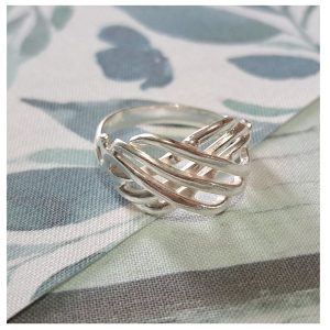 ag-an03 Anillo fantasía 2 talla 9 Plata 950