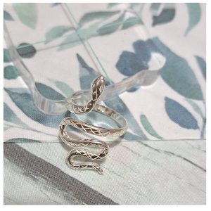 ag-as01 Anillo Serpiente talla7 plata 950