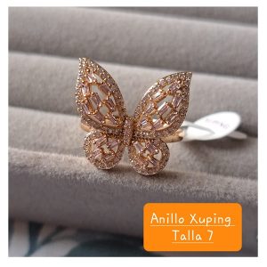 Xp-m01 Mariposa Rosa Nude Xuping  talla 7
