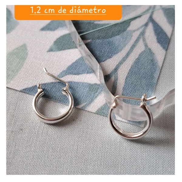 AG-1.25CM Argolla tubo de plata 950 de 1.25cm de diámetro