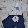 coz-01	Conjunto Dino griz con azulino Talla 2 Bebé - Imagen 2