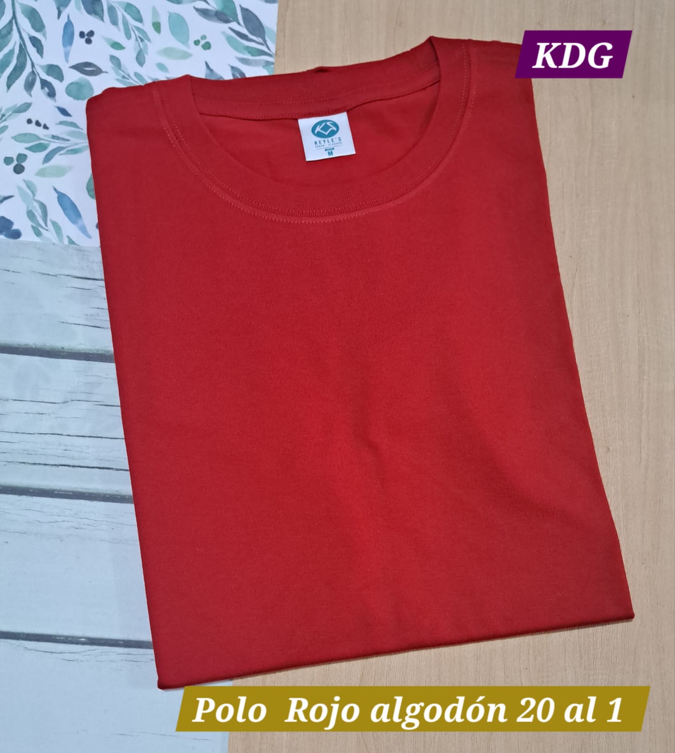 PMC-RN-20-S	Polo Rojo Navidad - manga corta – cuello redondo – 20 al 1 talla S Corte Recto / Reactivo
