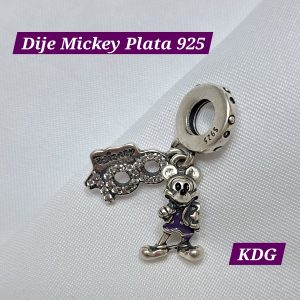 ag-dmic-01 Dije Mickey 100 años - plata 950